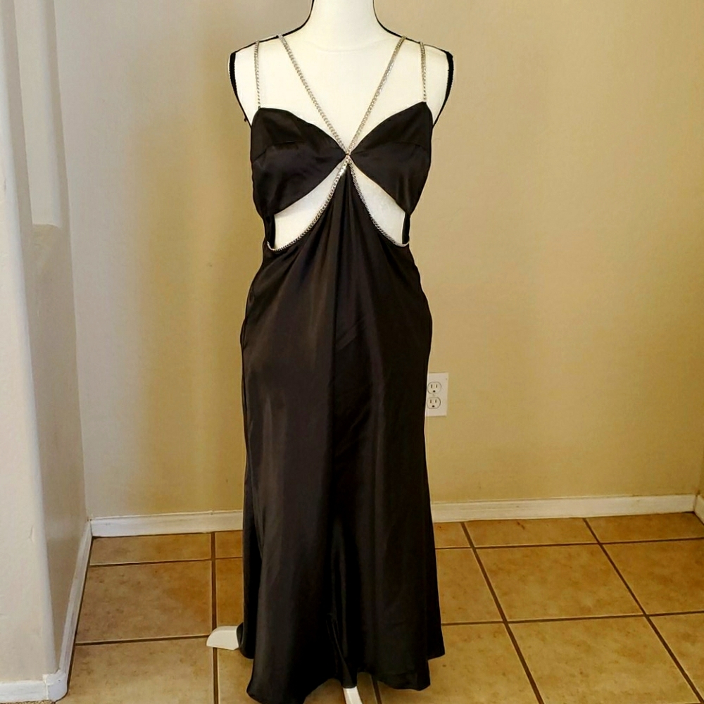 Chain Satin dresss